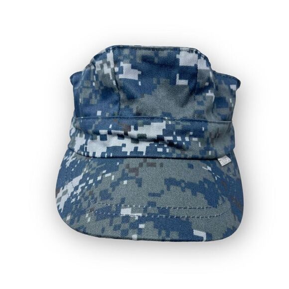 Trooper NWU Type III Patrol 8 Point Cap Hat Child’s Size One Size Blue Digi Camo - Picture 5 of 8